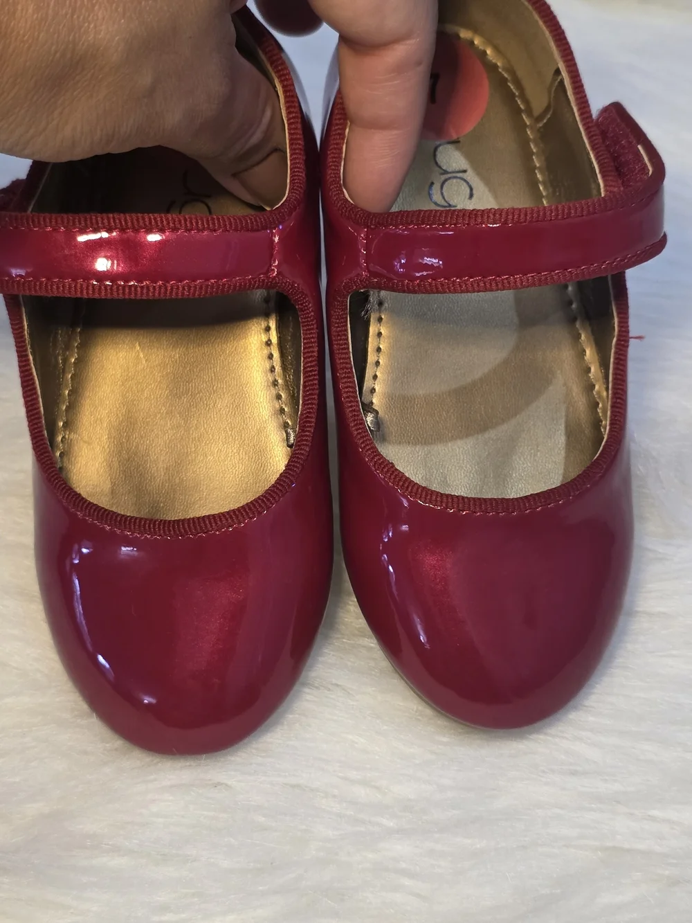 Sugar Girls Patent Mary Jane Shoes in Bright Red